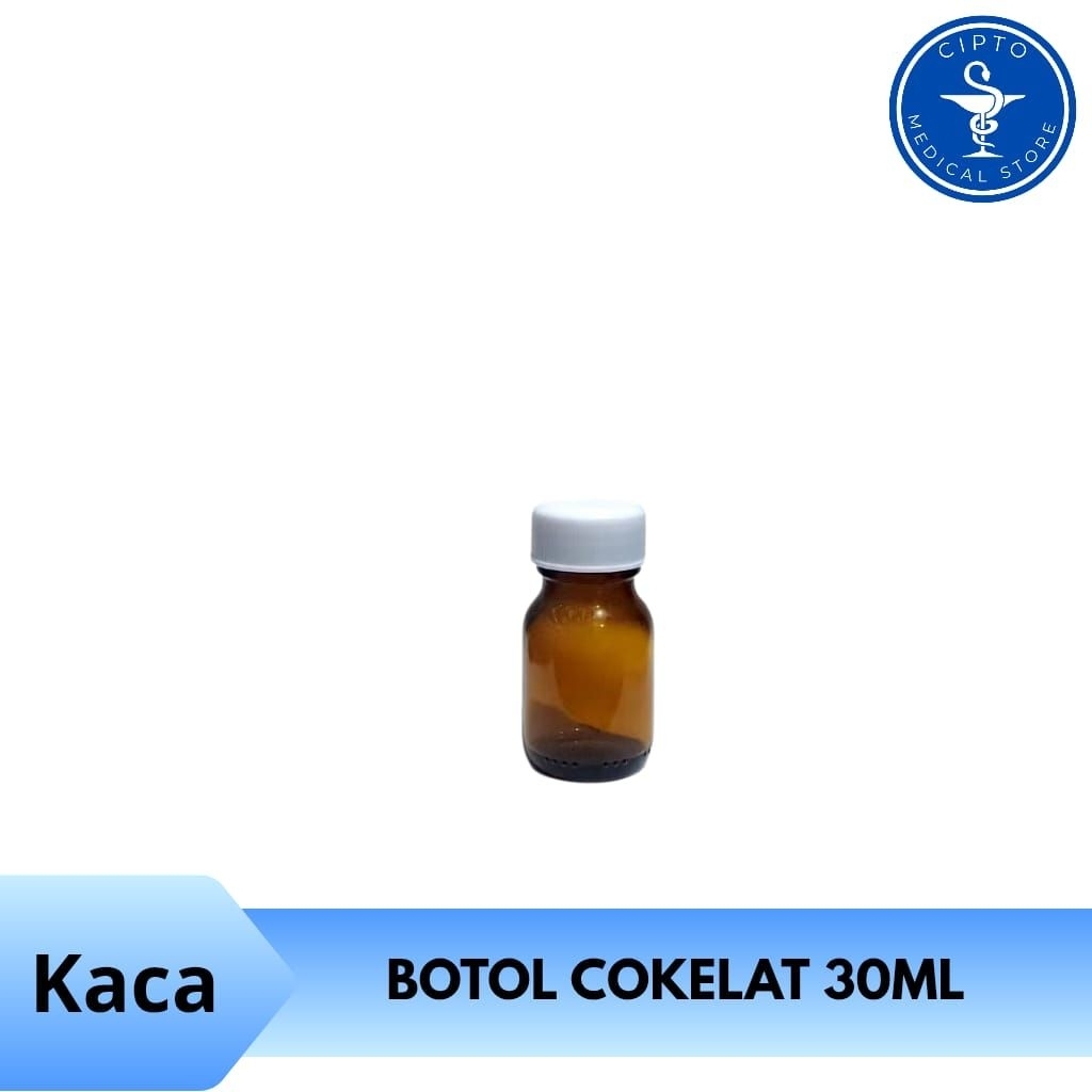 Botol kaca coklat 30ml | Botol 30ml | Botol Amber 30ml - kaca