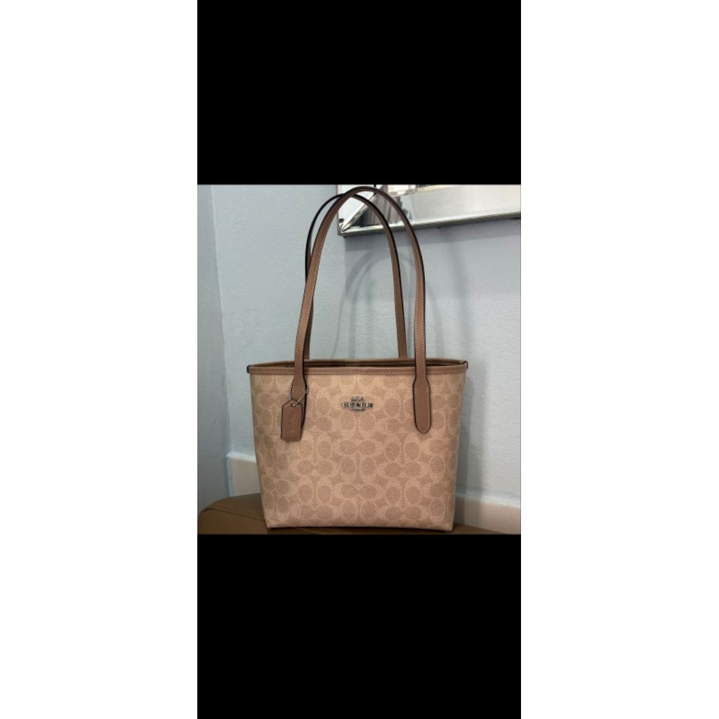 Preloved tas coach Signature Small City Tote ori 100%
