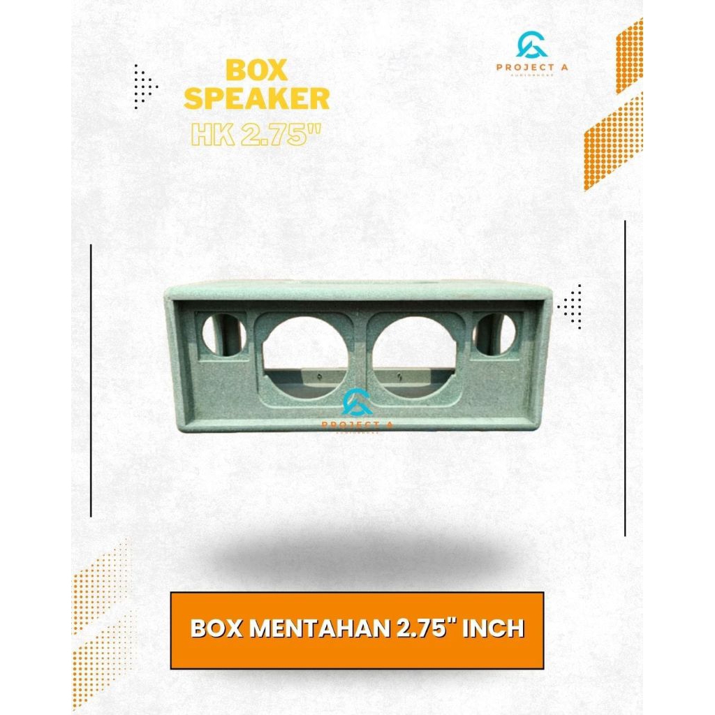 Box Speaker 2.75 inch Double Tutup depan Mentahan