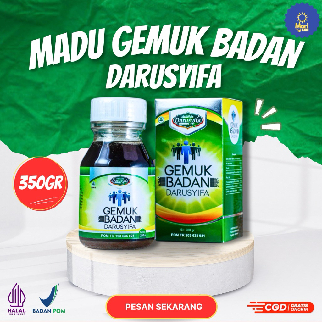 Madu Gemuk Badan Darusyifa - Madu Penggemuk Badan 350gr
