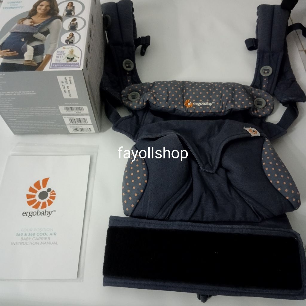 Ergobaby 360 4-position Original - Dusty Blue Fullset