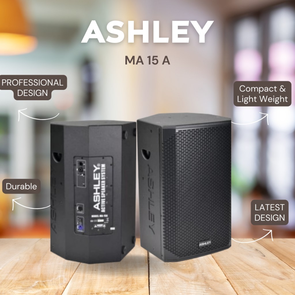 SPEAKER AKTIF ASHLEY MA 15A SPEAKER ACTIVE ASHLEY MA15A 15INCH ORIGINAL