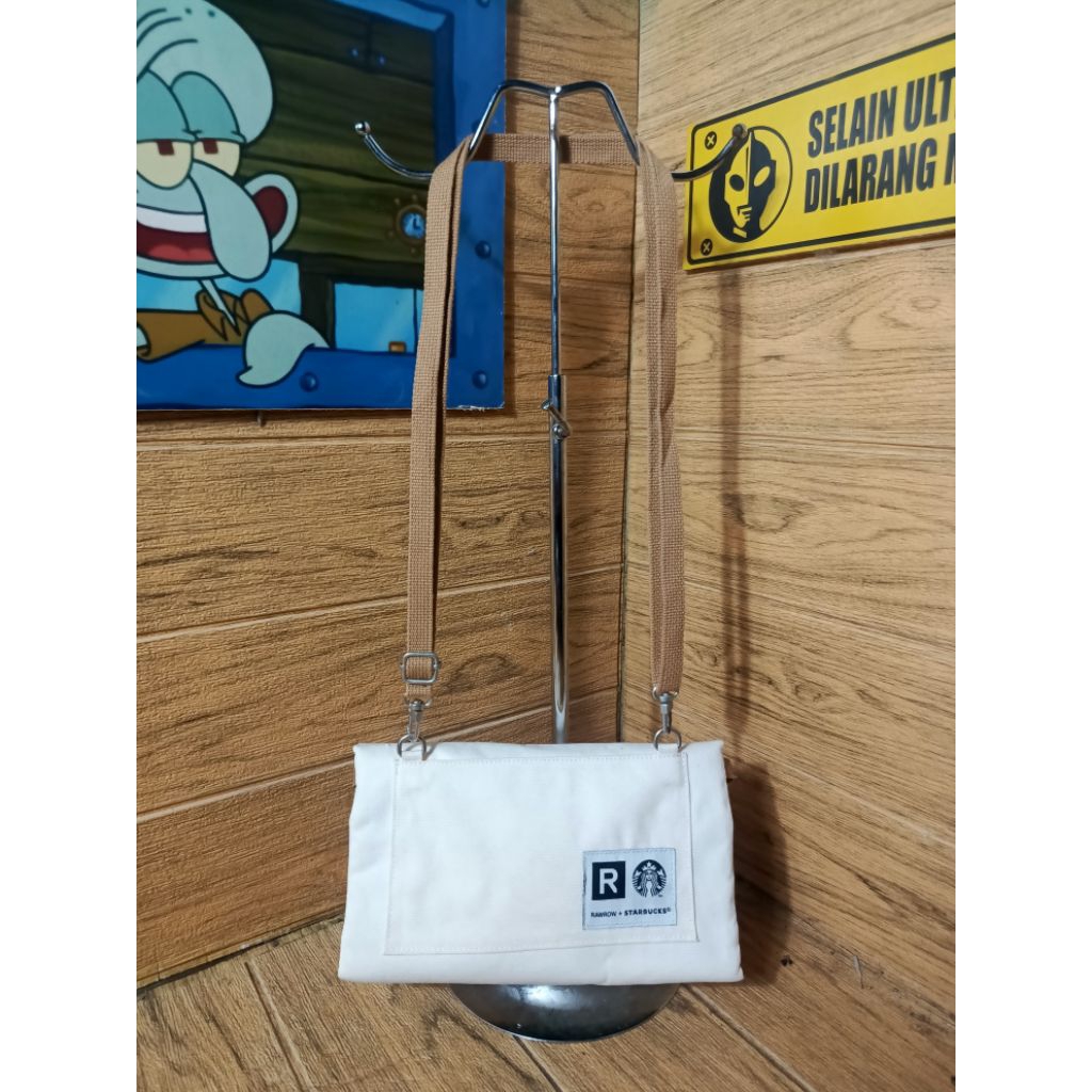 Tas slempang Rawrow + starbucks second original