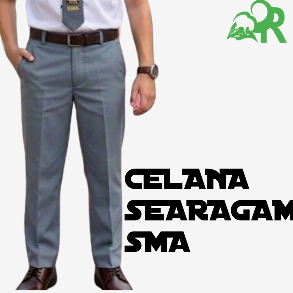 CELANA SERAGAM ABU SMA PUTIH