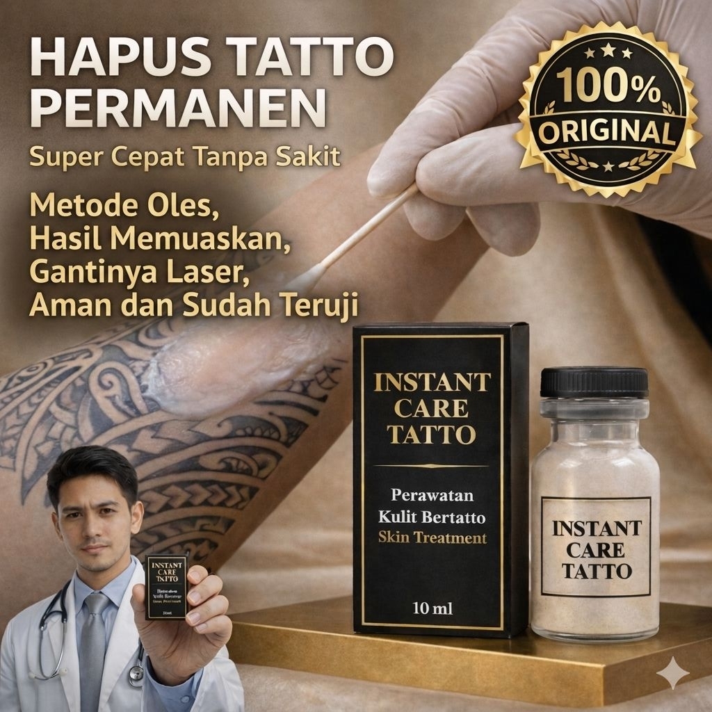 RACIKAN HAPUS TATTO PERMANEN | Instant Care Tatto Original