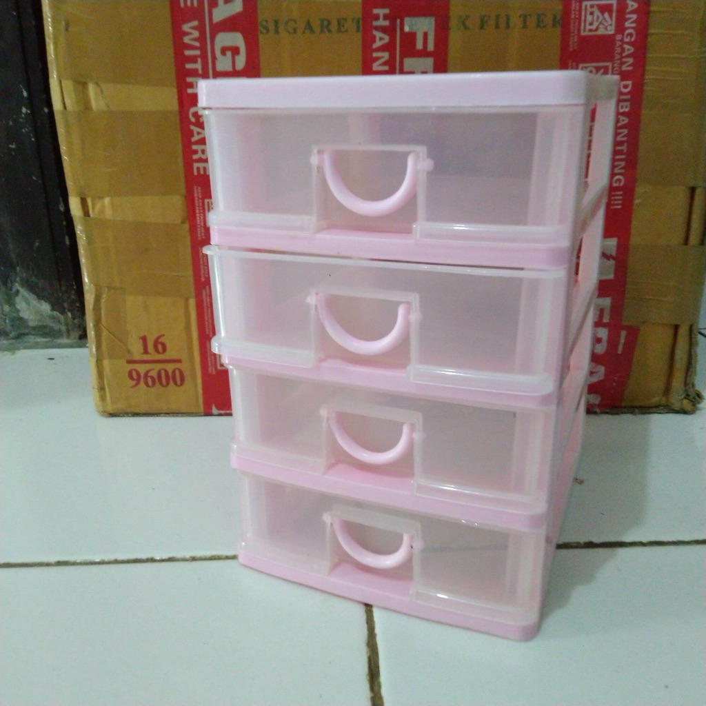 lemari plastik wadah sepatu kecil second