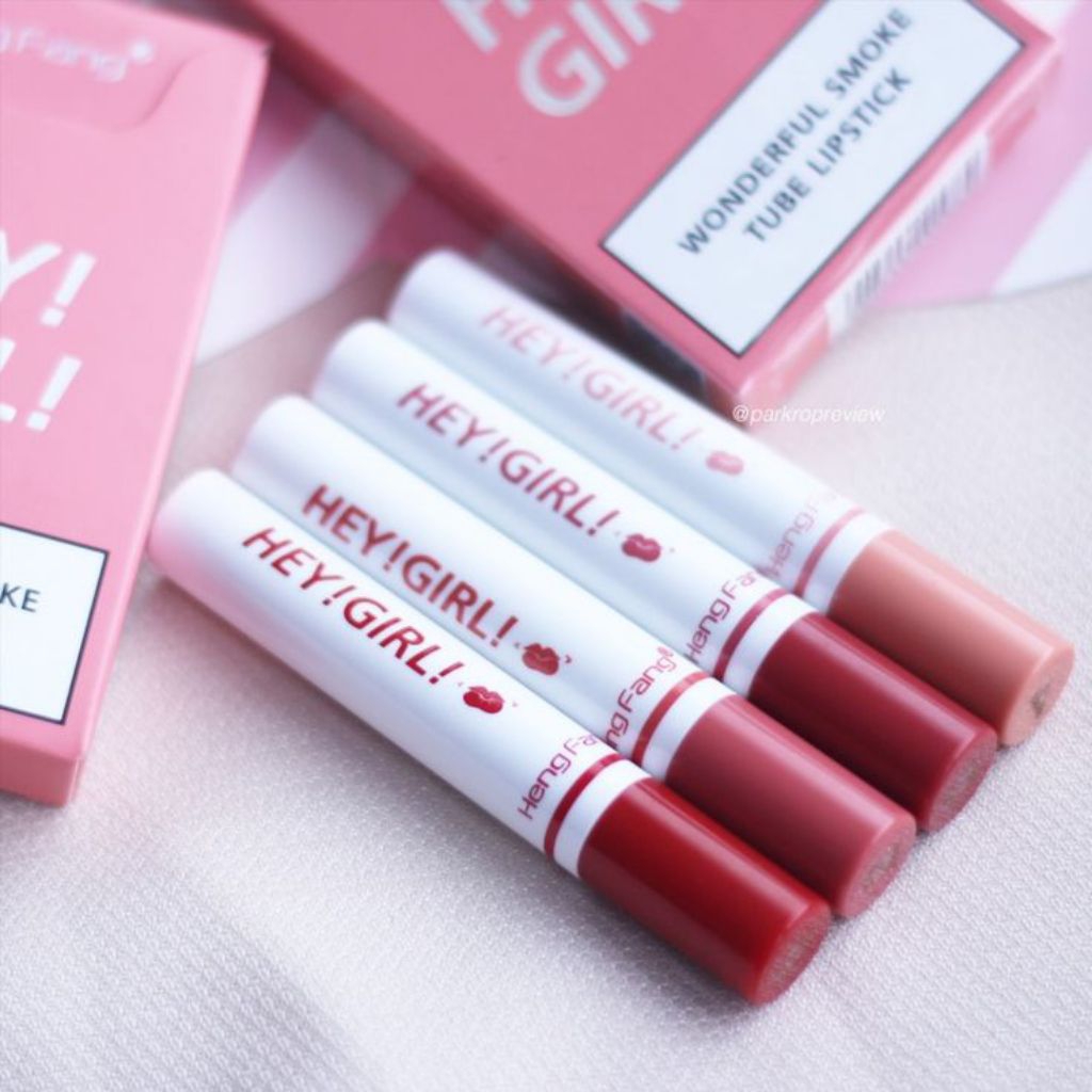 4 in 1 Lipstik Hey Girl HengFang Korea Matte Viral Import - Lipstik Hey Girl Melembabkan Bibir
