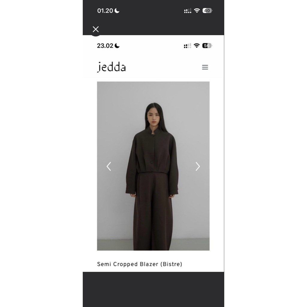 BLAZER JEDDA BISTRE SIZE M