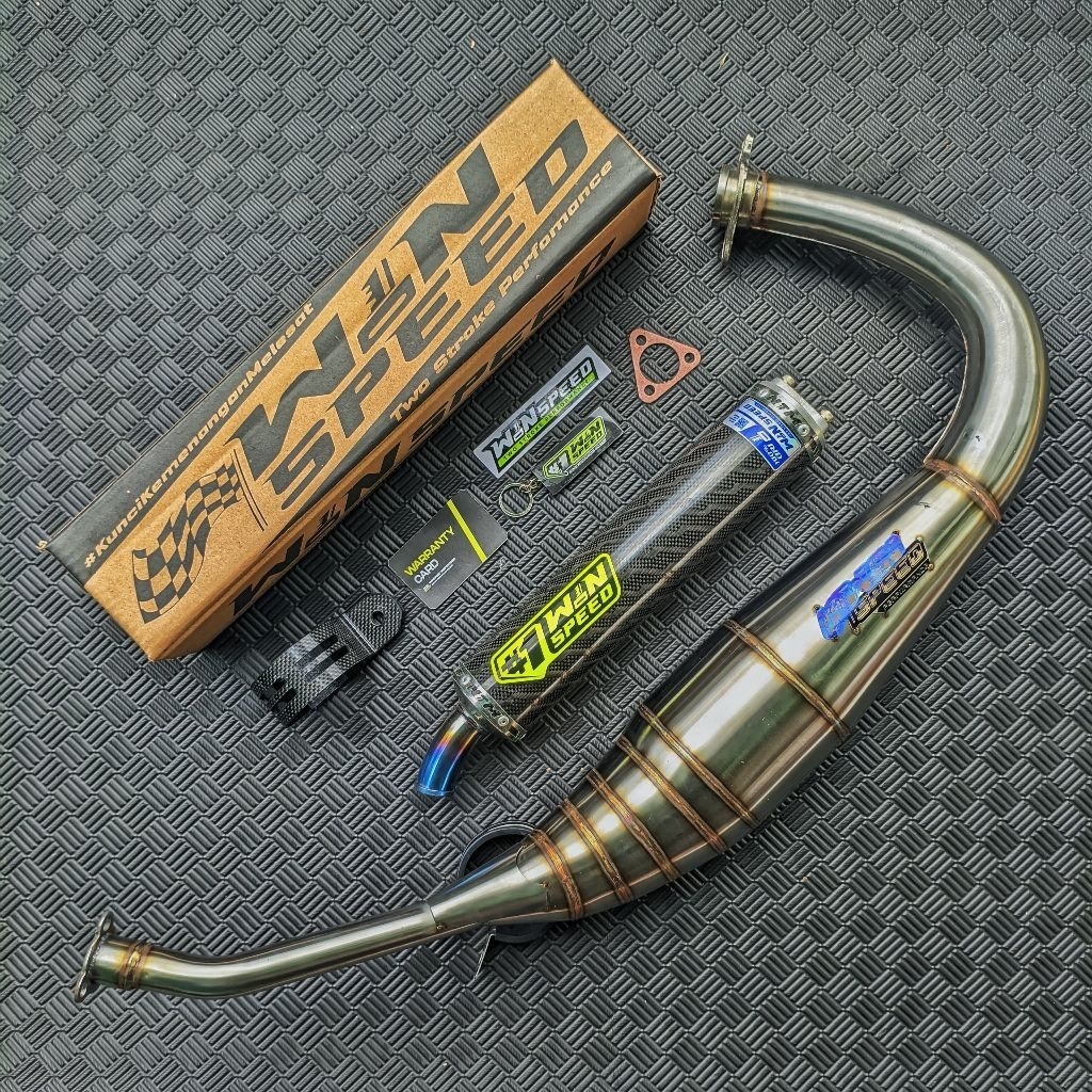 KNALPOT KOLONG PDK RX KING RX SPESIAL SILINCER KARBON SERIES ORIGINAL WINSPEED