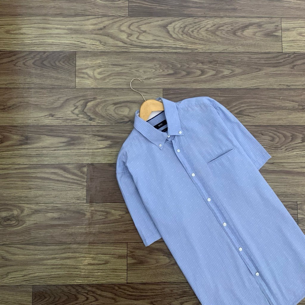 Kemeja HUGO BOSS Branded Short Sleeve