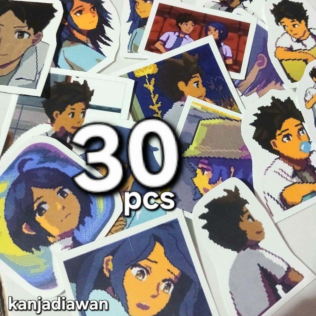 Stiker A Space for the Unbound 30 pcs Stiker Raya dan Atma Sticker set Game A Space for the Unbound