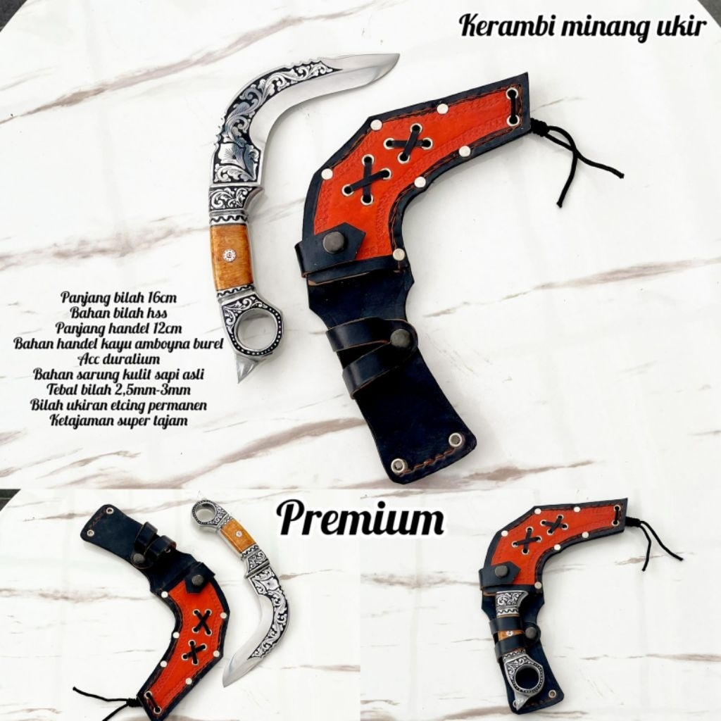 KERAMBIT KRAMBIT MINANG CUSTOM BAJA HSS TAJAM