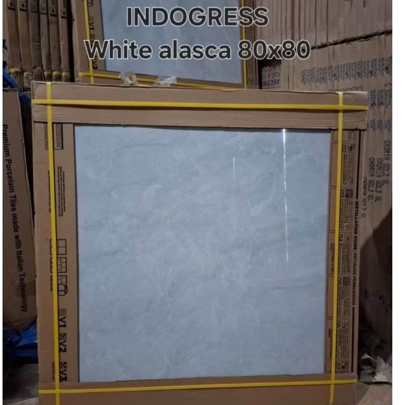 Granit 80x80 White Alaska Glossy
