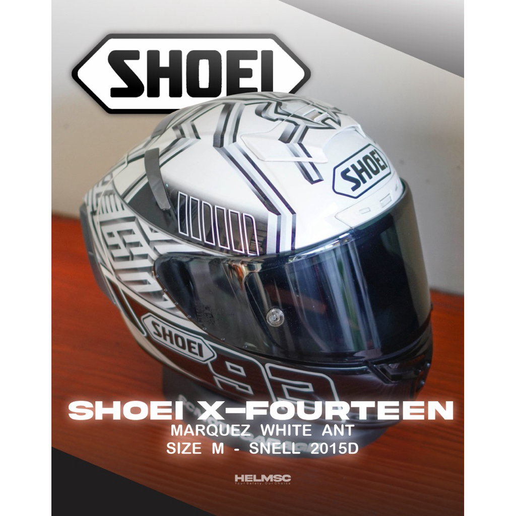 Shoei X14 Marquez White Ant