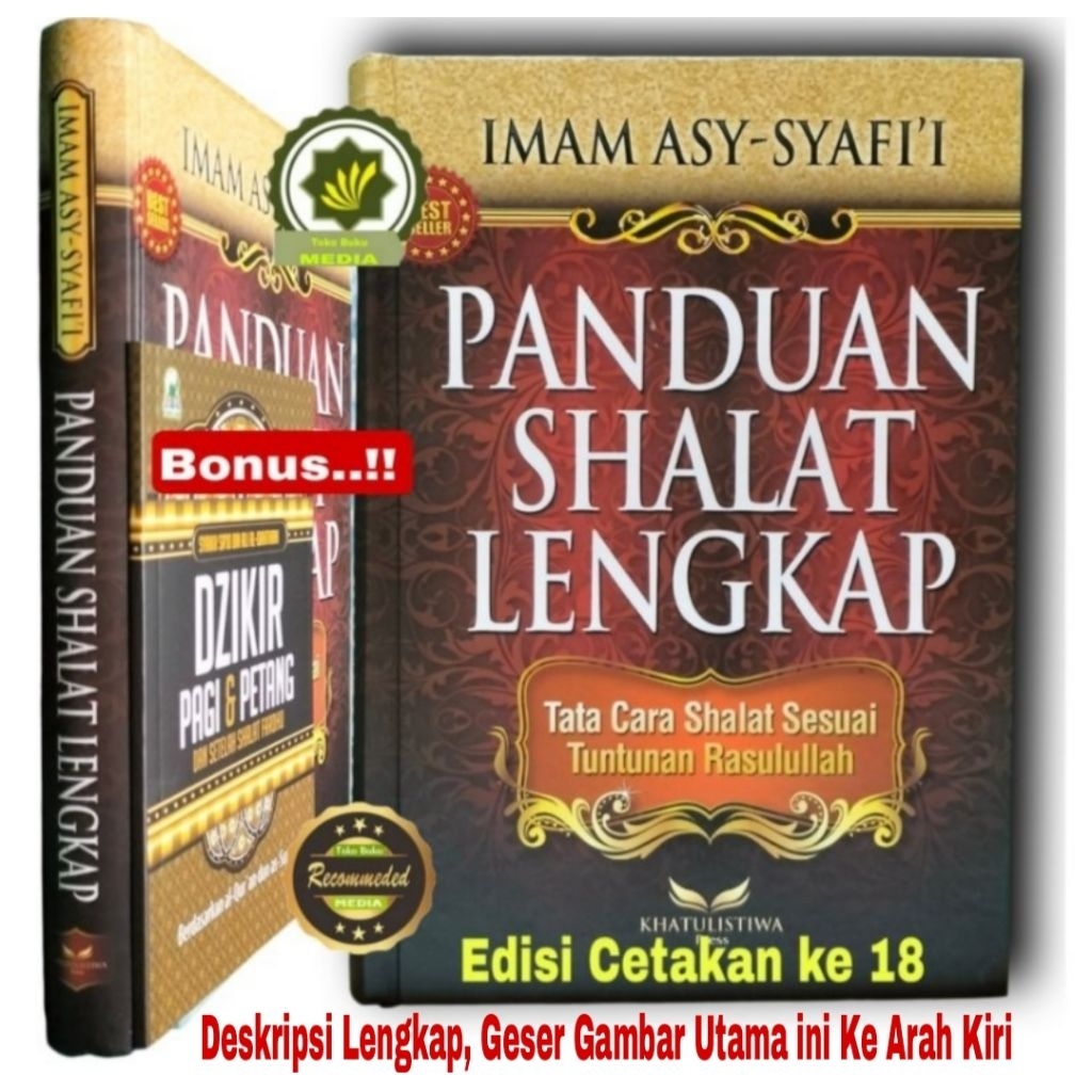 Buku PANDUAN SHALAT Lengkap + Bonus Dzikir Pagi Petang & Wirid Setelah Sholat, Tata Cara Sholat Sesu