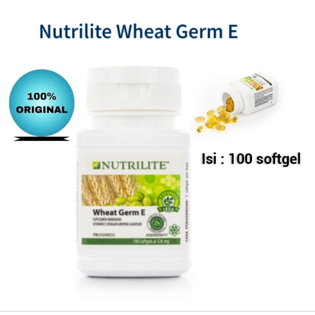 Nutrilite Wheat germ E vitamin E 100 softgels AMWAY Original100% ASLI100%(01)
