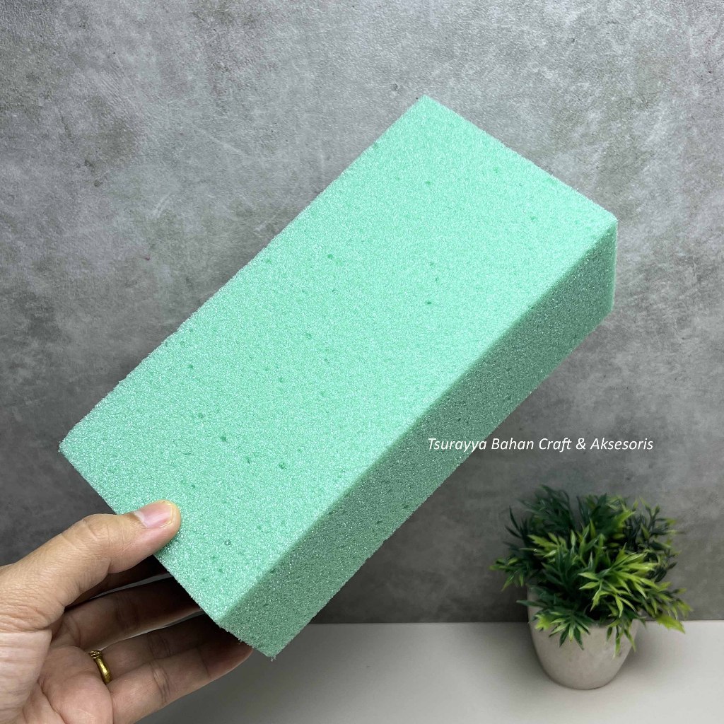 Floral Foam Kering SUN FLOWER | Busa Kering Hijau Rangkai Buket Bunga | Busa Oasis