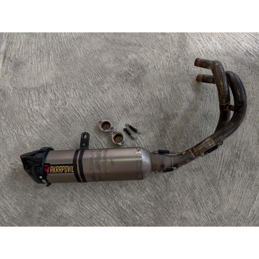 knalpot akrapovic ori slovenia original er6n er6f ninja 650fi ninja 250fi old new ninja 250 2018 up 
