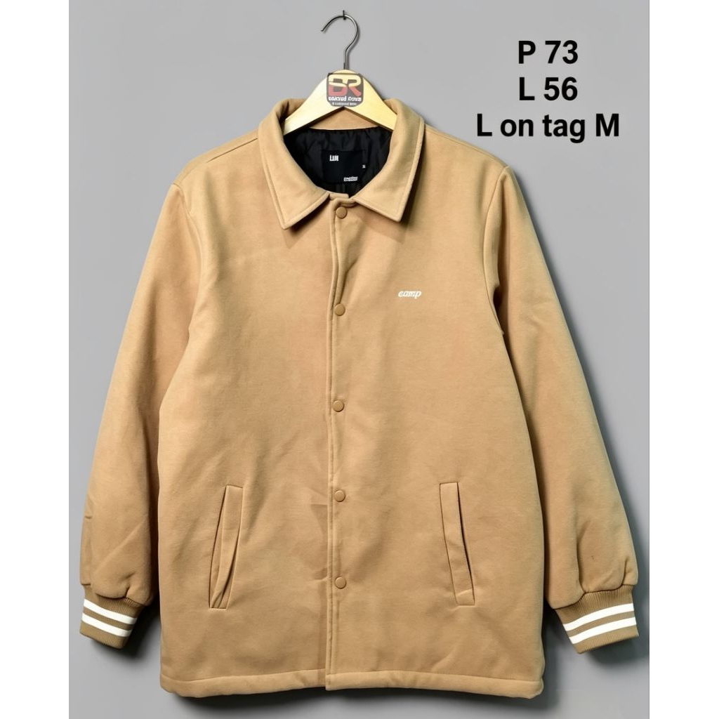 coach jaket cracker laik bahan wool