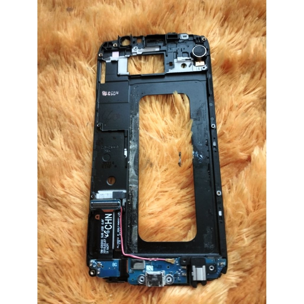 frame Tulangan dudukan lcd konektor cas Samsung s6 flat copotan