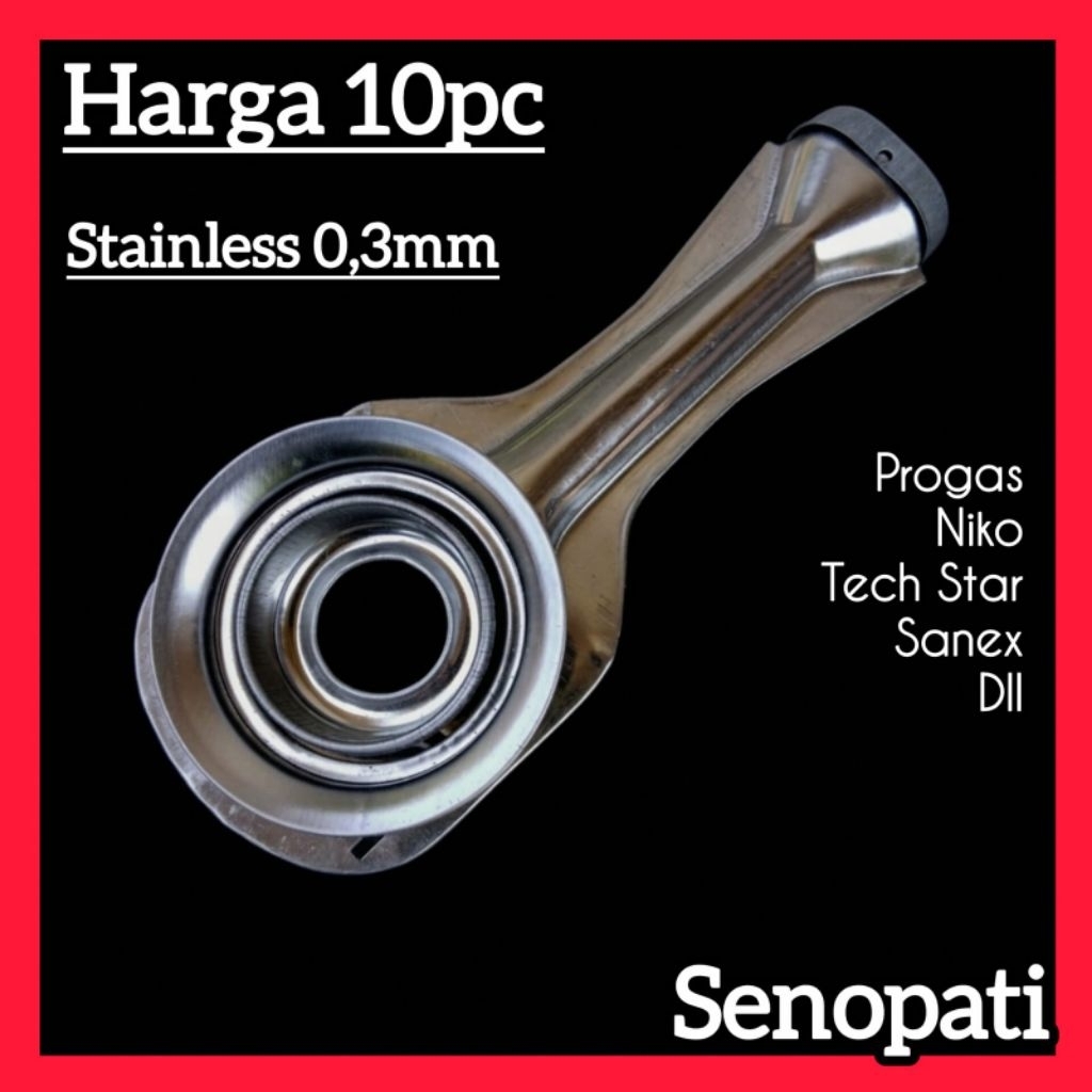 ( PAKET HEMAT 10PC )Cerobong Kompor Gas Niko Stanlis 0,3