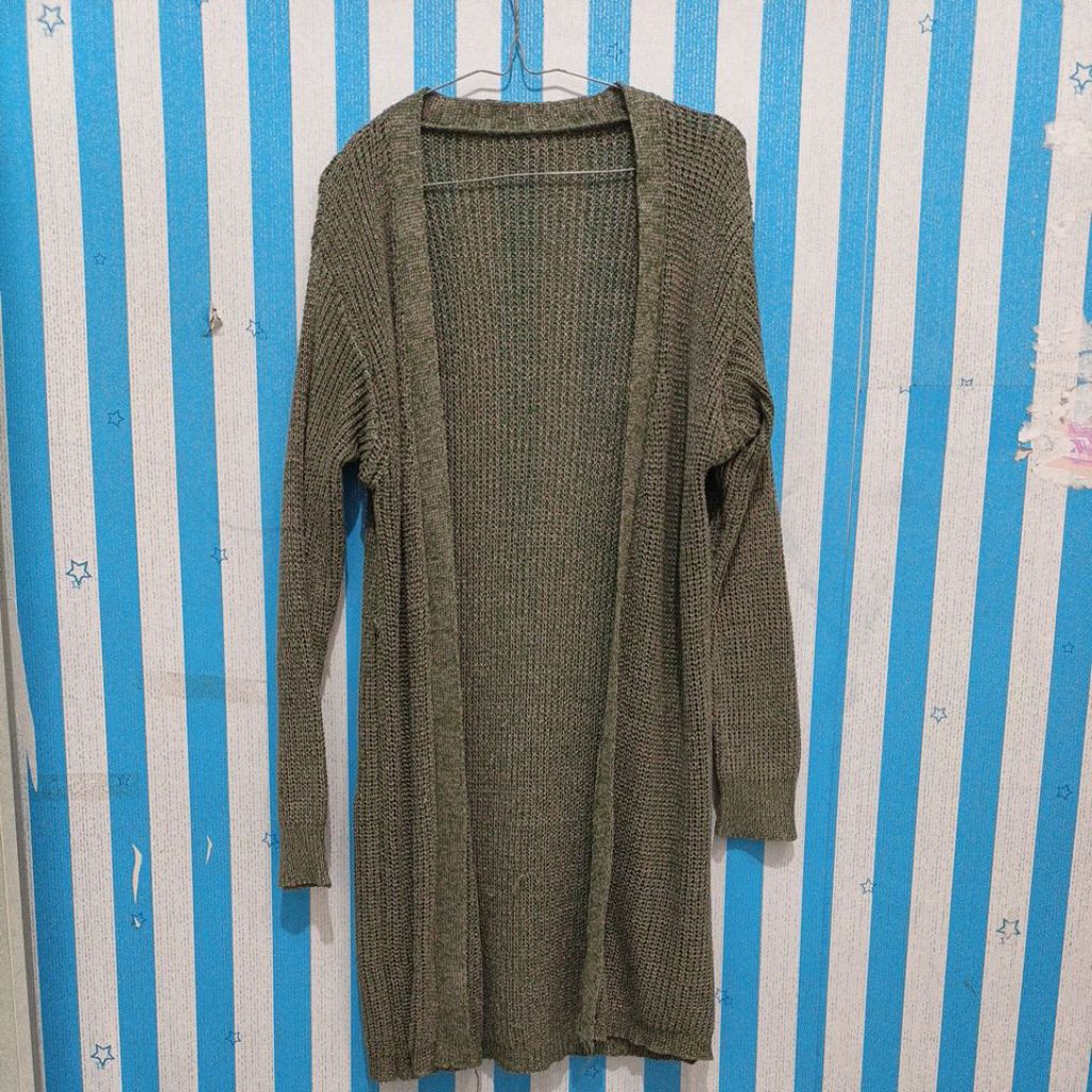 preloved outer rajut panjang