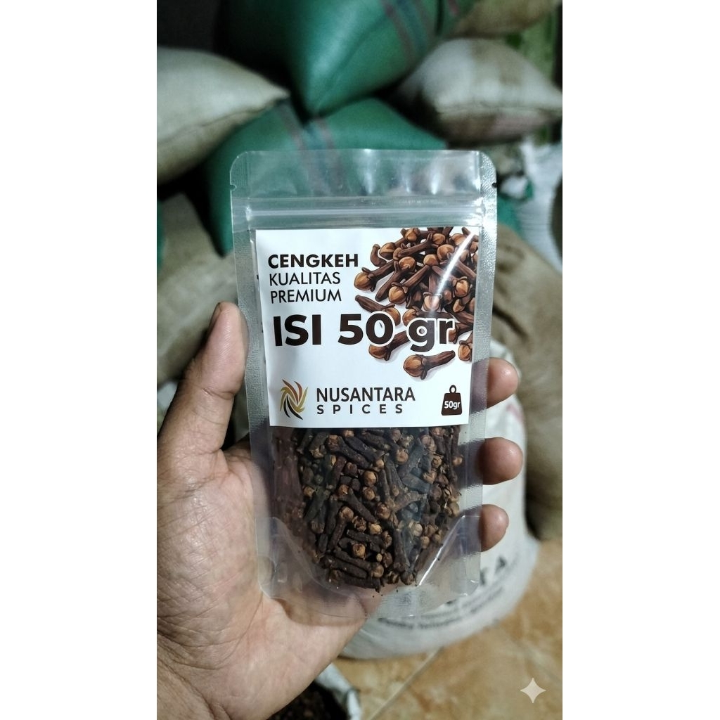 cengkeh 50gr, cengkeh kering, cengkeh super grade a, bumbu cengkeh