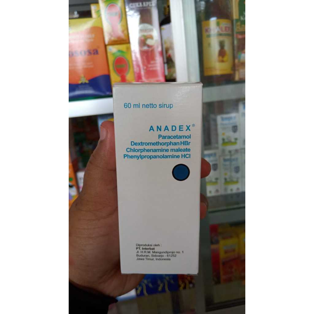 Anadex Sirup 60ml - Anadek Syrup Obat Batuk Flu Pilek Alergi / Penurun Panas Demam Anak