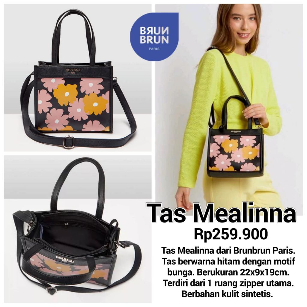 Tas Mealina Brunbrun Paris