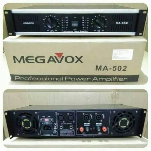 POWER AMPLIFIER MEGAVOX MA 502 POWER AMPLI MEGAVOX MA502 ORIGINAL 100%  ( BISA COD )