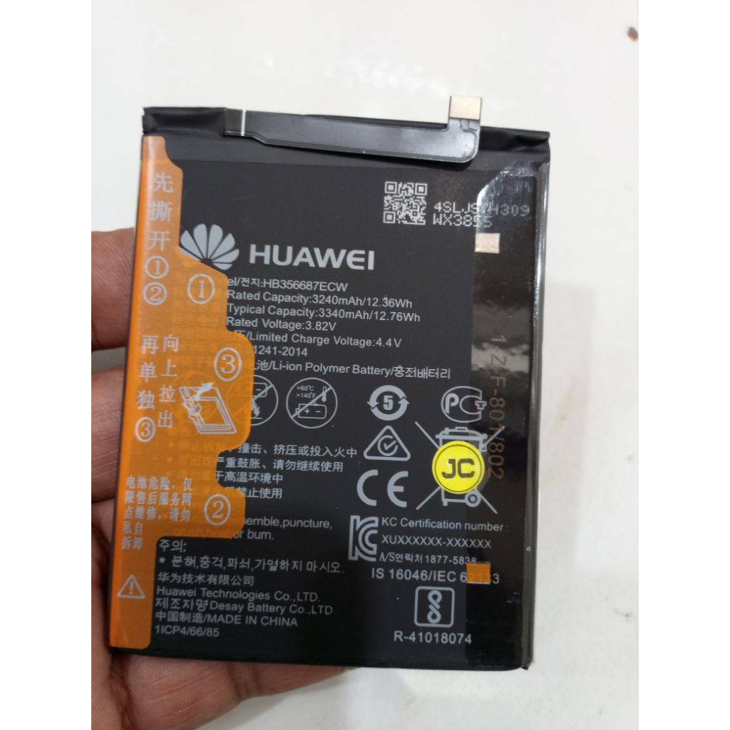 Promo Batre Huawe HB356687ECW Original 100% GENUINE Battery Batre Baterai P30 P30 Lite Nova 4E Nova 