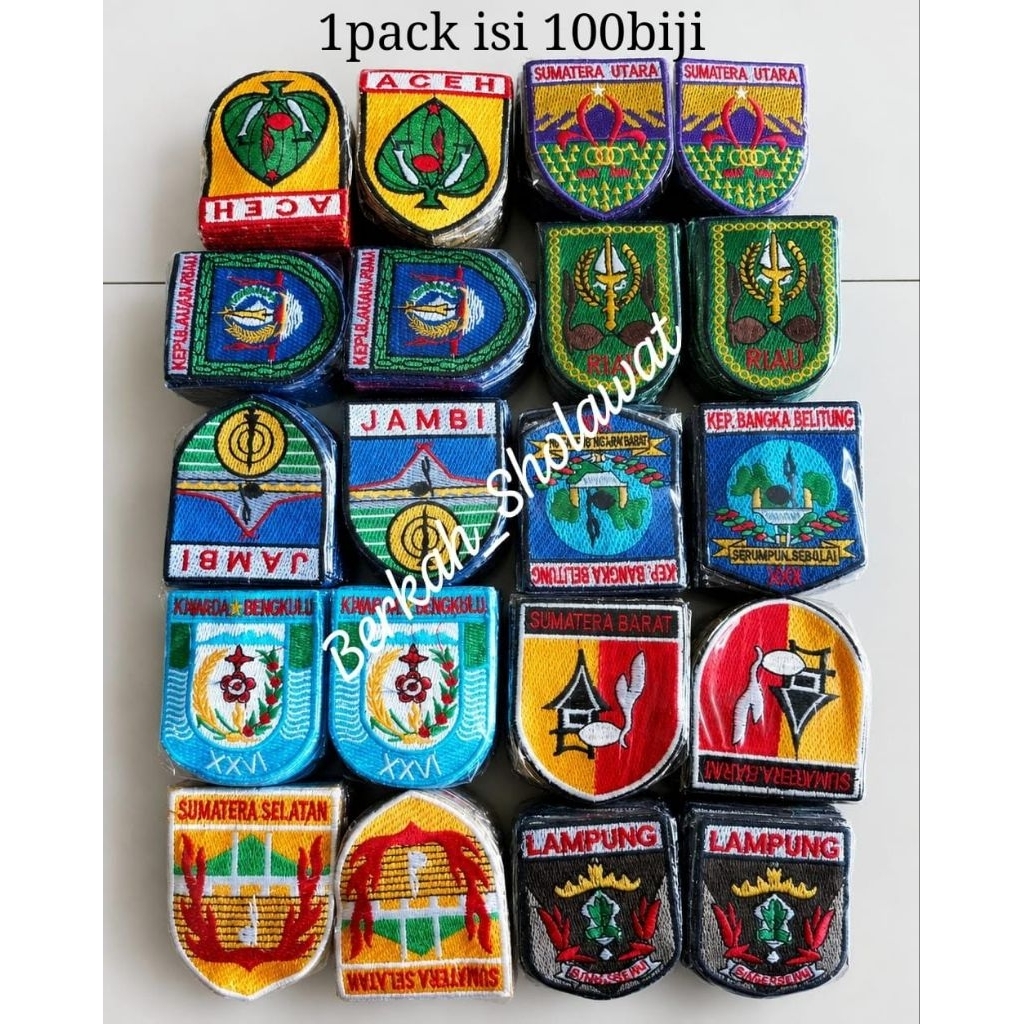 Badge kwarda Sumatera utara-Kwarda Aceh-Kwarda Bengkulu-Kwarda Jambi-Kwarda Rau-Kwarda Lampung-Kward