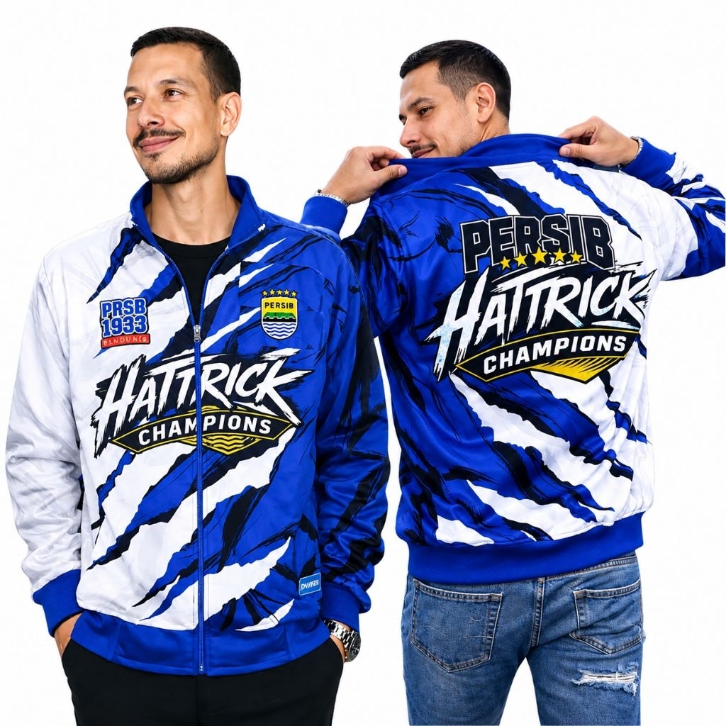 Jaket Tracktop Persib Hattrick Champions