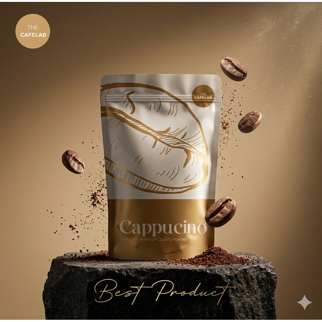 Bubuk Minuman Rasa Cappucino 500gr / Cappucino Premium Terlaris / Cafelab
