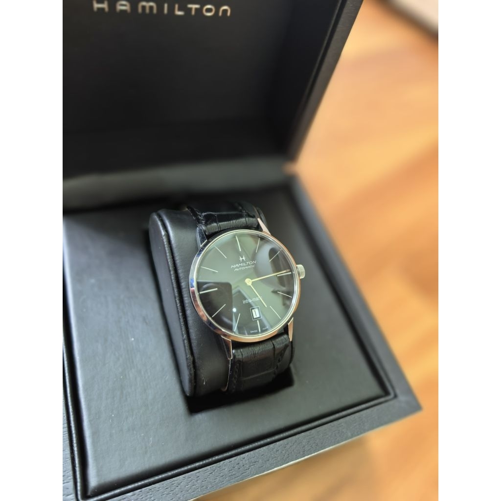 Hamilton Intra magic 38mm Black dial