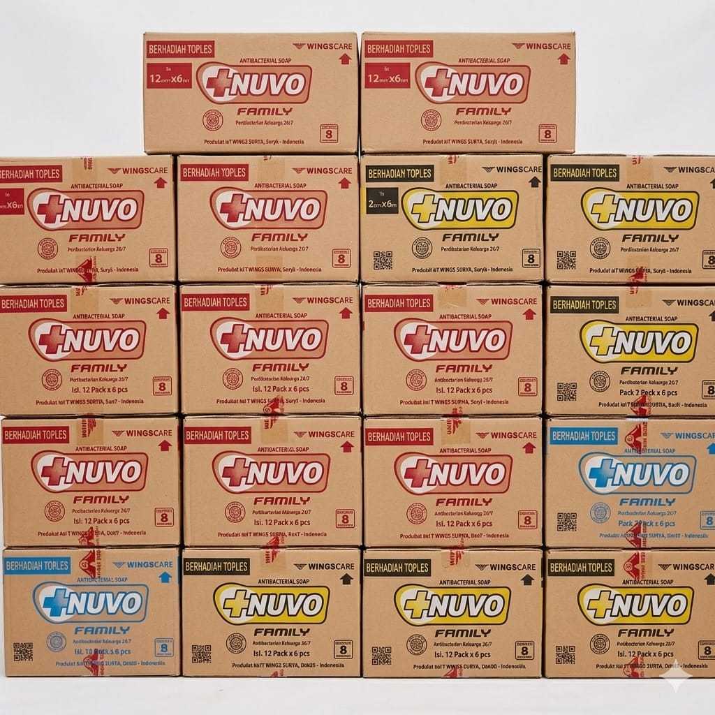 NUVO SABUN BATANG 1 DUS ISI 72 PCS