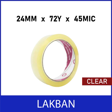 LAKBAN 24 MM/ LAKBAN BENING 24MM/ ISOLASI 1 INCH BENING