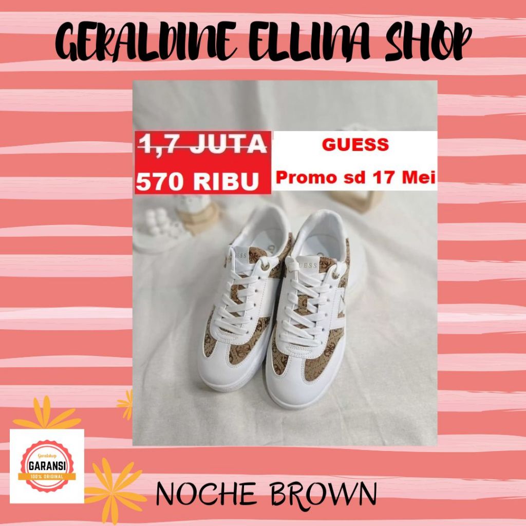 Sepatu sneakers Guess wanita 100% original SALE NOCHE