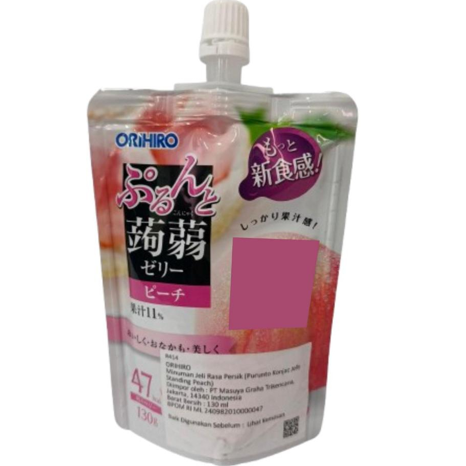 ORIHIRO PEACH KONYAKU DRINK JELLY R414 130 G - SURABAYA