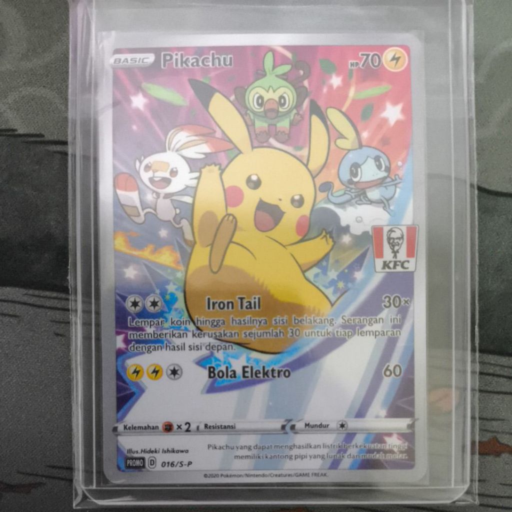Pikachu KFC 16/SP ID NM Centering OK
