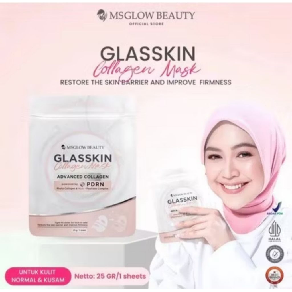 MS GLOW GLASSKIN COLLAGEN MASK