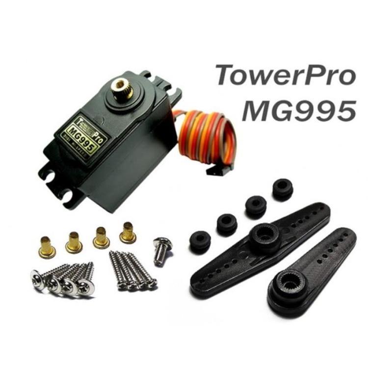 Motor Servo MG995 Tower Pro – Full Metal 180 Derajat untuk Penggerak dan Robotika
