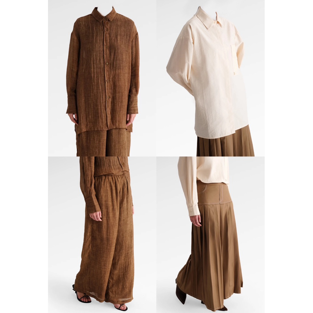 [baca deskripsi‼️] BENANG JARUM GISELLA SHIRT GISELLA PANTS KEISHA POCKET SHIRT LOUISE PLEATED SKIRT