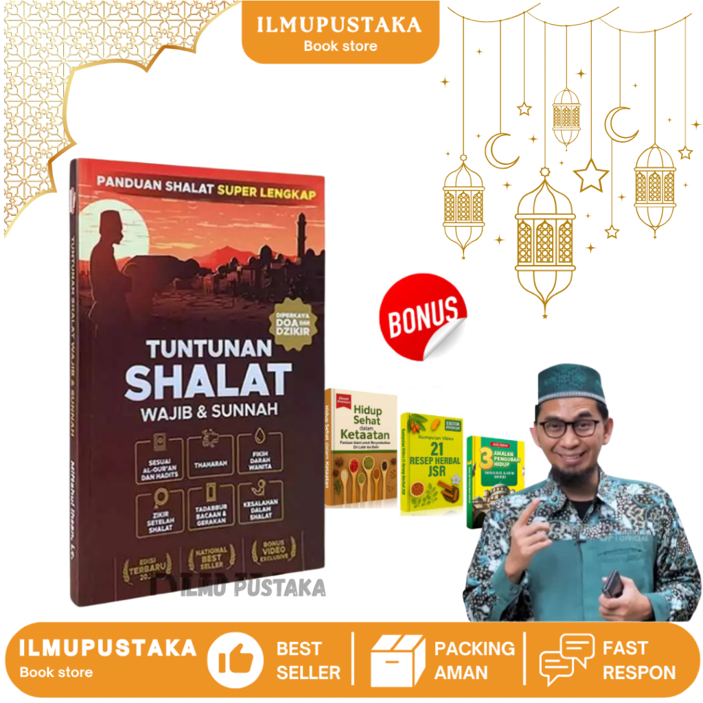 Original Buku Tuntunan Sholat Lengkap Adi Hidayat Wajib dan Sunah DIsertai Doa & Dzikir Sholat