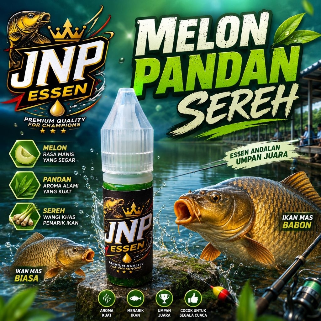 Essen Esen ikan mas Rame indukan Babon varian Melon Pandan Sereh Cepat strike Gacor Semua jenis ikan