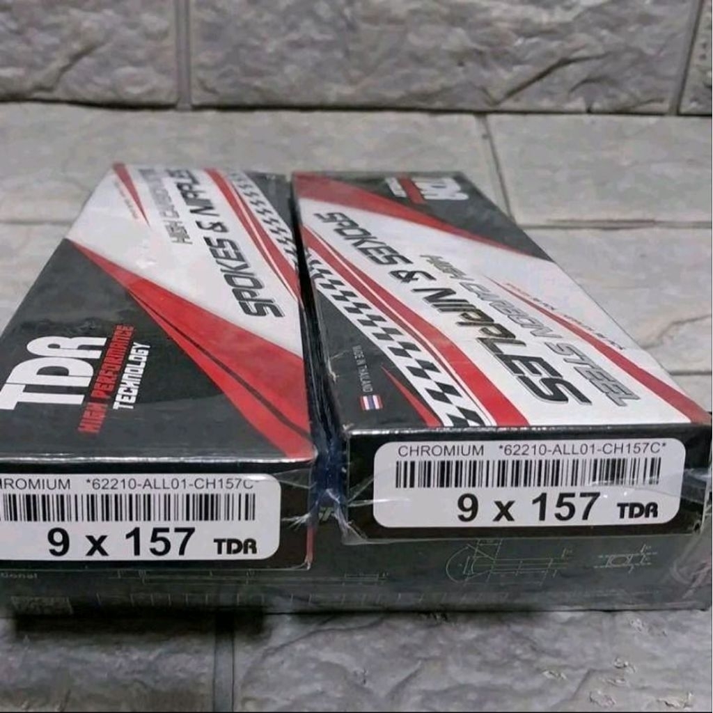 Jari jari TDR Sepaket Depan Belakang Crome Ring 17 Motor Vixion New/Vixion Old