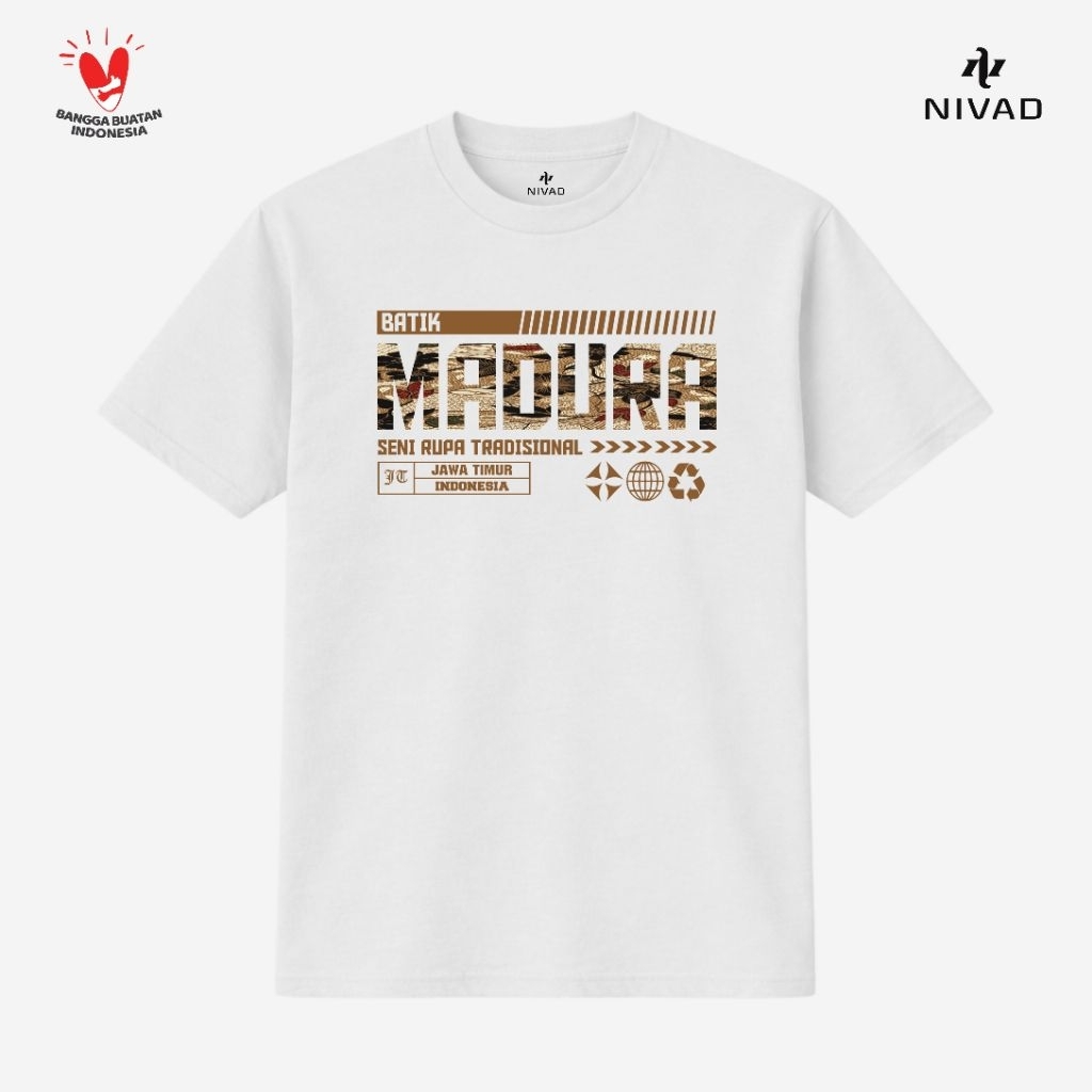 Nivad Kaos Baju Kerajinan Seni Rupa Tradisional Jawa Timur Madura Batik