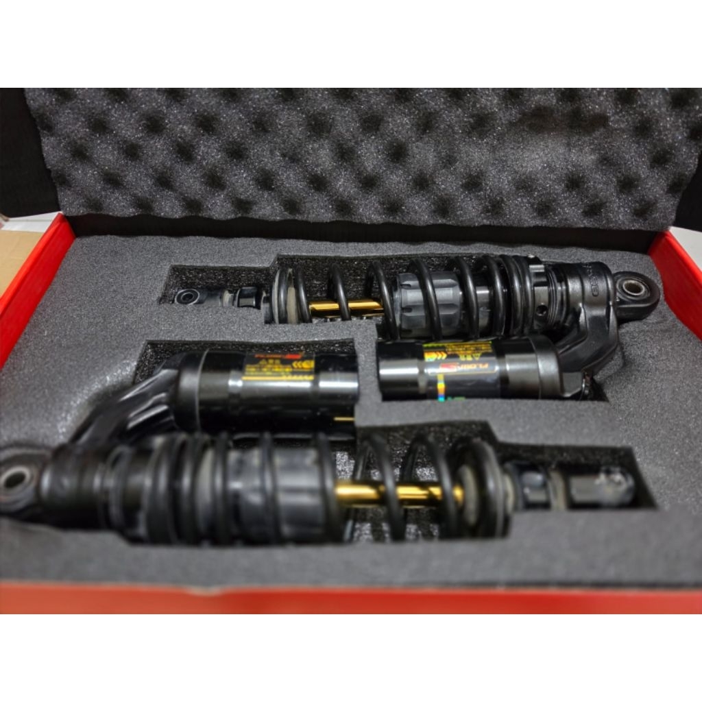 Shockbreaker tabung RCB FLOW S Nmax new 155, Nmax turbo 155, Aerox new 155 305mm - Black Premium - s