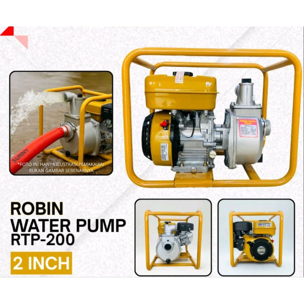 Pompa Air Bensin Robin 2 Inchi