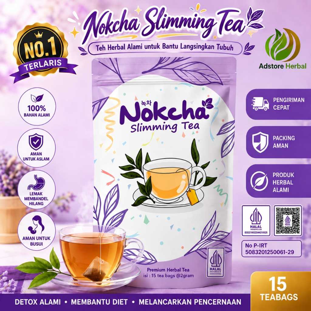 NOKCHA SLIMMING TEA Ampuh Melangsingkan Badan Dan Mengecilkan Perut Buncit Teh Pelangsing Penurun Be